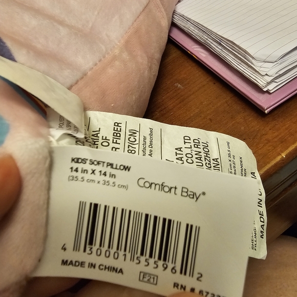 NWT PINK KIDS UNICORN PILLOW - Picture 3 of 3